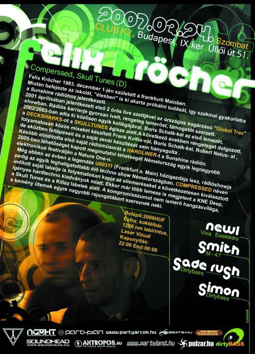 Club K2 & Dirtybass with Felix Kröcher (Techno) flyer