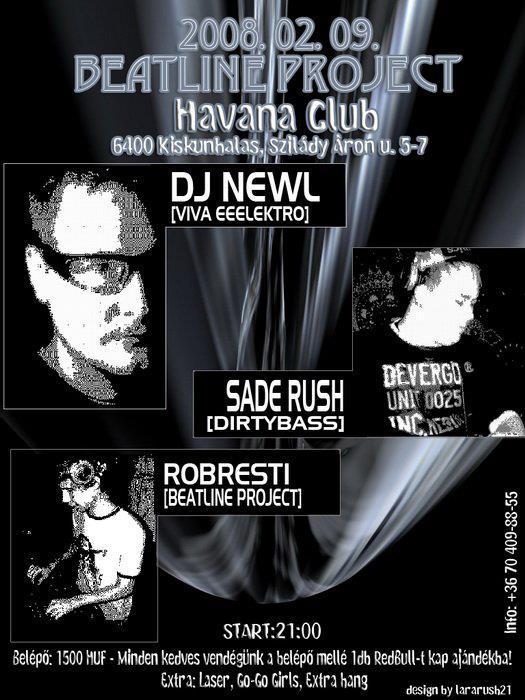 Havana club pres. Beatline Project with Newl flyer