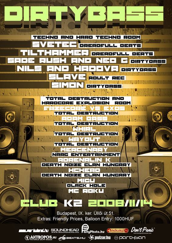 Club K2 pres. Dirtybass flyer