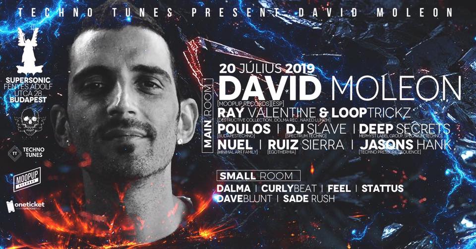 Supersonic & Techno Tunes presents David Moleon flyer