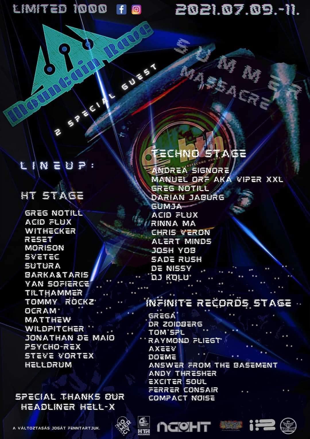 Mountain Rave Summer Massacre flyer