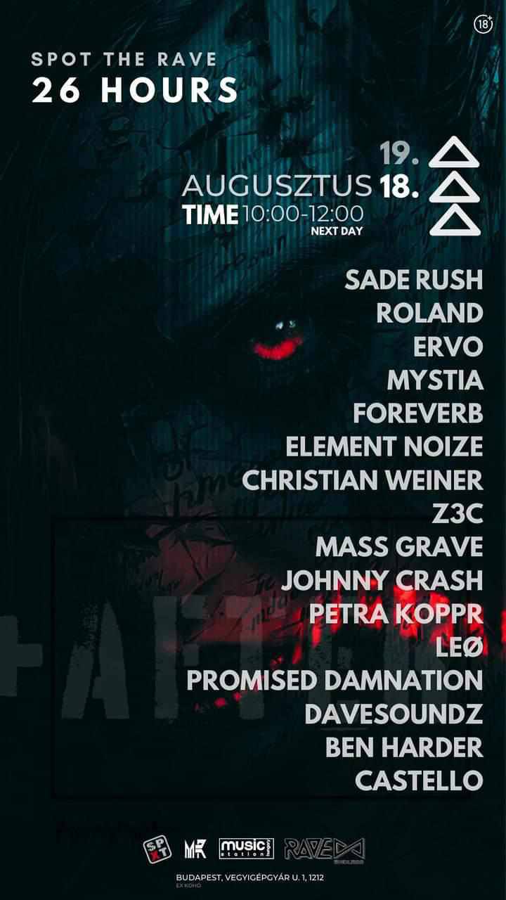 SpotX aka Ex Koho - 26hrs Spot The Rave flyer