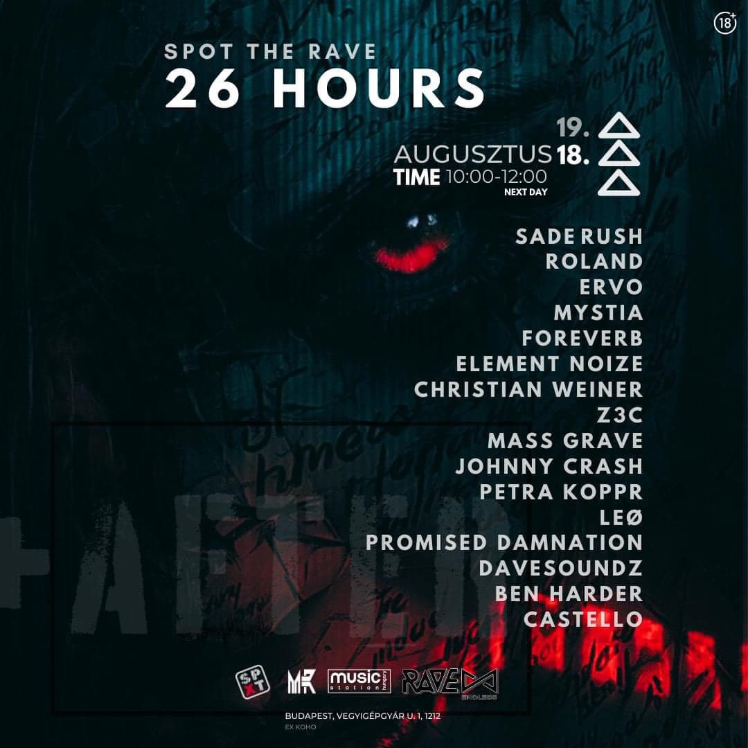 SpotX aka Ex Koho - 26hrs Spot The Rave flyer